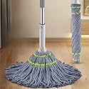 Xmart India Microfiber Twist Mop with Squeeze Handle | Floor Cleaning Mop Stick with Super Absorbent Head | Easy Wringer Spin Mop for Tiles | Durable Floor Cleaner for Home Kitchen Bathroom