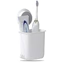 Xmart India Wall-Mounted Tooth Brush Holder Bathroom - Self-Adhesive Bathroom Organizer for Toothbrushes, Toothpaste, Shavers &amp; Makeup Brushes Bathroom Organiser Without Drill (1 Pc)