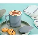 Xmart IndiaInsulated Stainless Steel Coffee Mug with Lid – 300ml Double Wall Tea &amp; Milk Mug for Travel, Home, Office, Restaurant Stylish, Leakproof, Drinkware Gifts for Woman,Man(2 Pcs, Light Gray)
