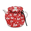Xmas Tea Cozy for Teapot,Christmas Snowflakes Anti Dust Insulated Breakfast Warmer Kettle Cover Keep Warm Home Kitchen Christmas Decor