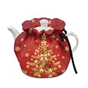 Xmas Tea Cozy for Teapot, Insulated Teapot Covers,Christmas Tree Breakfast Warmer Keep Warm Heat Resistant Kettle Cover Fit for Most Standard Teapots