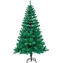 7 Feet Green Artificial Christmas Tree with Hinged Pull-Down Branches – Easy Setup for Home, Office &amp; Shop Decoration