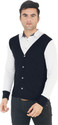 Xmer Solid Men Polo Neck White Black
