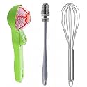 XML Bottle Cleaning Brush Silicone Long Handle for Baby Water Bottle, Containers, Vase and Glass Cleaner for Home and Kitchen Accessories Item Products (1-BOTTLEBRUSH+ICECREAMSCOOP+Whisk)