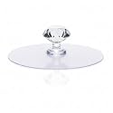 XML Cabinet Drawer Pull Knob Self Adhesive Handle Sticker Transparent Acrylic Crystal Dimond Shape for Wardrobe Cupboard Dresser Furniture Door Window Home Kitchen Office Bathroom Bedroom