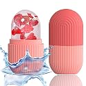 XML Ice Face Roller Silicone Facial Cube for Eyes Neck Massage Remove Dark Circle Pore Shrink Face Skin Care Ice Pack Mould for Knee,Back Pain Relief,Injuries Beauty Tools (Pink)