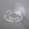 XML Self Adhesive Toothbrush Holder Sticker Wall Mount, Clear Plastic Bathroom Accessories Organizer for Toothpaste and Razors Multipurpose No Drill Punch Free Installation, 8cm x 8.5cm