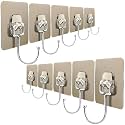 XML Wall Hanger Hook Sticker Self Adhesive Heavy Duty for Hanging Towel,Cloth,Key No Drilling for Bathroom,Kitchen,Bedroom,Home Storage Organizer