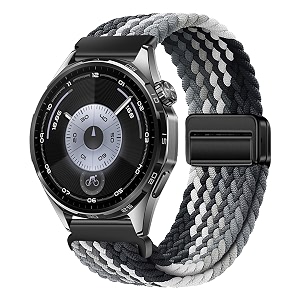 xmuxi watch strap 22mm nylon braided compatible with huawei gt7 gt6 gt5 gt4 46mm gt3 pro gt runner 2 magnetic elastic sport strap for venu 4 45mm venu 3 2forerunner 255 265 band