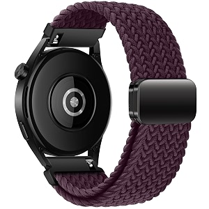 xmuxi watch strap 22mm nylon braided compatible with huawei gt7 gt6 gt5 gt4 46mm gt3 pro gt runner 2 magnetic elastic sport strap for venu 4 45mm venu 3 2forerunner 255 265 band
