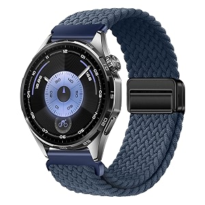 xmuxi watch strap 22mm nylon braided compatible with huawei gt7 gt6 gt5 gt4 46mm gt3 pro gt runner 2 magnetic elastic sport strap for venu 4 45mm venu 3 2forerunner 255 265 band