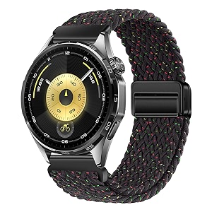xmuxi watch strap 22mm nylon braided compatible with huawei gt7 gt6 gt5 gt4 46mm gt3 pro gt runner 2 magnetic elastic sport strap for venu 4 45mm venu 3 2forerunner 255 265 band
