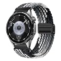 XMUXI Watch Strap 22mm Nylon Braided Compatible with Huawei GT7 GT6 GT5 GT4 46mm GT3 Pro GT Runner 2 Magnetic Elastic Sport Strap for Venu 4 45mm Venu 3 2,Forerunner 255 265 Band