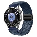 XMUXI Watch Strap 22mm Nylon Braided Compatible with Huawei GT7 GT6 GT5 GT4 46mm GT3 Pro GT Runner 2 Magnetic Elastic Sport Strap for Venu 4 45mm Venu 3 2,Forerunner 255 265 Band