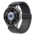 XMUXI Watch Strap 22mm Nylon Braided Compatible with Huawei GT7 GT6 GT5 GT4 46mm GT3 Pro GT Runner 2 Magnetic Elastic Sport Strap for Venu 4 45mm Venu 3 2,Forerunner 255 265 Band