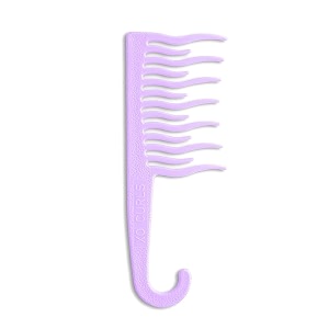 xo curls shower detangling hair comb wide tooth comb comb with hook for easy hanging in shower gentle on scalp hair comb for with curly amp wavy hair