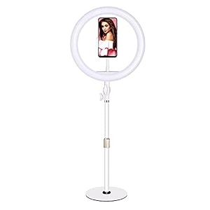 xo l03zd666 10 inch usb led ring light with 3 colors modes for youtube  photo-shoot  video shoot  live stream  makeup amp vlogging - white