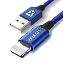 Xorb USB Cable for iPhone, Fast Data Charging Charger Cable for iPhone X 8 7 6 6s s 5 5s se iPad Lightining Cable (Blue)