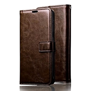 xorb vintage flip cover casses for sam m33 5g  inner tpu  foldable stand  wallet card slotscoffee