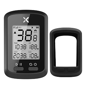 xoss g bike computer wireless bike speedometer bluetooth ant sensor support bike odometer ipx7 waterproof 3 satellites positioning for all cycling bikes with free black cover