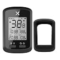 XOSS G+ Bike Computer Wireless, Bike Speedometer Bluetooth Ant+ Sensor Support, Bike Odometer IPX7 Waterproof 3 Satellites Positioning for All Cycling Bikes (with Free Black Cover)