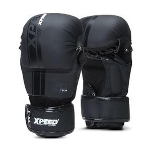 xpeed striking mma gloves  matt pu grappling glove for martail arts wrap closure sm boxing gloves