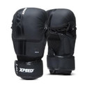 XpeeD Striking MMA Gloves | Matt PU Grappling Glove for Martail Arts Wrap Closure S/M Boxing Gloves