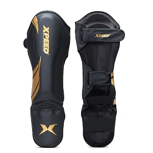 xpeed xp1806 shin padshin guard for men and women  training practice and sports  ultra light weight shinguard with ankle adjustable  hook and loop closure system xl yellow