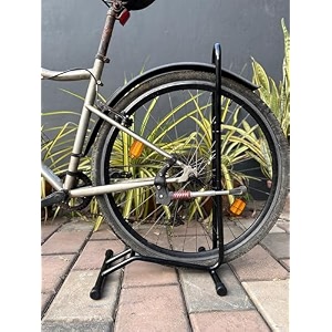 xplore bicycle parking stand cycle floor parking holder stand glossy black