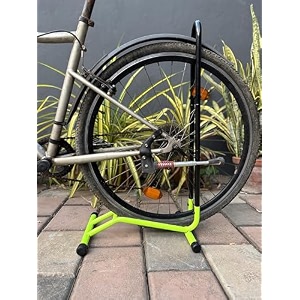 xplore bicycle parking stand cycle floor parking holder stand yellow