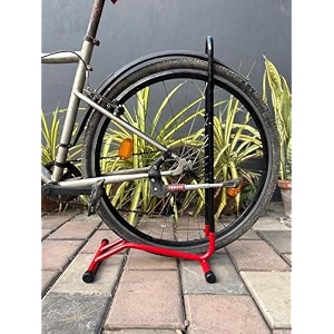 xplore bicycle parking stand cycle floor parking holder stand glossy red
