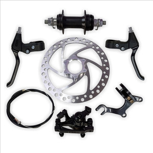 xpocraft front bicycle disc brake set disc brake kit set of 7 items caliper 140-160mm bicycle brake disk 155 mm