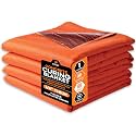 Xpose Safety Concrete Curing Blanket 6' x 25' Cut Size – 1 Layer 0.25" Thick Foam Insulation, UV & Water-Resistant, Brass Grommets, Heavy-Duty Stitching, Cold Weather Protection