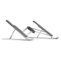 XPPen Drawing Tablet Stand for Desk,Silver Portable Holder for Graphics Tablet&Pen Display, Aluminum Computer Riser Compatible with 10 to 15.6 Inch Laptops and Drawing Tablets,Portable and Adjustable