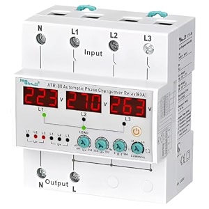 xpr3ss taxnele 63a three phase syn async voltmeter adjustable overunder voltage current limit protection amp meter phase loss amp imbalance protection surge protector tvps3
