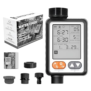 xpr3ss water timer with rain sensor 10 different water programs drip irrigation controller with child lock feature programmable automatic water dripper home amp garden irrigation water timer