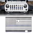 Xprite Grill Insert Compatible with Jeep JK JKU 2007-2018 Blue Stripe Flag