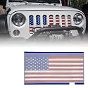 Xprite Grill Insert Compatible with Jeep Wrangler JK JKU 2007-2018 US Flag