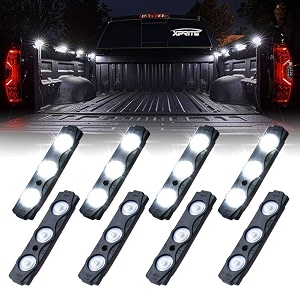 Xprite White 8 PCS Truck Pickup Bed