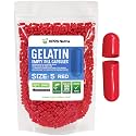XPRS Nutra Size 5 Empty Capsules - 1000 Count Very Small Empty Gelatin Capsules - Pills DIY Capsule Filling - Fillable Pill Gel Caps for Do-It-Yourself Vitamin Supplements (Red)