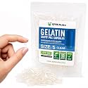 XPRS Nutra Size 5 Empty Capsules - 100 Count Clear Very Small Empty Gelatin Capsules - Pills DIY Capsule Filling - Fillable Pill Gel Caps for Do-It-Yourself Vitamin Supplements