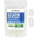 XPRS Nutra Size 5 Empty Capsules - 1000 Count Very Small Clear Empty Gelatin Capsules - Pills DIY Capsule Filling - Fillable Pill Gel Caps for Do-It-Yourself Vitamin Supplements