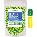XPRS Nutra Size 5 Empty Capsules - 1000 Count Very Small Empty Gelatin Capsules - Pills DIY Capsule Filling - Fillable Pill Gel Caps for Do-It-Yourself Vitamin Supplements (Green/Yellow)