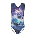 Xpyiqun Bathing Suits for Girls 3-14 Kids Summer One Piece Swimwear Beach Sport Sleeveless Swimsuits Athletic