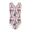 Xpyiqun Bathing Suits for Girls 3-14 Kids Summer One Piece Swimwear Beach Sport Sleeveless Swimsuits Athletic