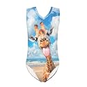 Xpyiqun Bathing Suits for Girls 3-14 Kids Summer One Piece Swimwear Beach Sport Sleeveless Swimsuits Athletic