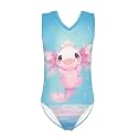 Xpyiqun Bathing Suits for Girls 3-14 Kids Summer One Piece Swimwear Beach Sport Sleeveless Swimsuits Athletic