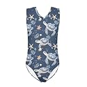 Xpyiqun Bathing Suits for Girls 3-14 Kids Summer One Piece Swimwear Beach Sport Sleeveless Swimsuits Athletic