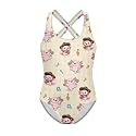 Xpyiqun Swimsuit for Girls One Piece Bathing Suits Size 5-14 Sleeveless Swimwear Cross Shoulder Strap Swimming Wear