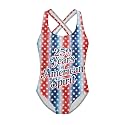 Xpyiqun Swimsuit for Girls One Piece Bathing Suits Size 5-14 Sleeveless Swimwear Cross Shoulder Strap Swimming Wear